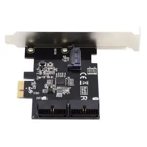 USB 3.0 Front Panel Header 5Gbps 19Pin 20Pin to PCI-E 1X Express Card VL805 Adapter for Desktop Computer Motherboard USB 3.0 Front Panel Header 5Gbps 19Pin 20Pin to PCI-E 1X Express Card VL805 Adapter for Desktop Computer Motherboard
