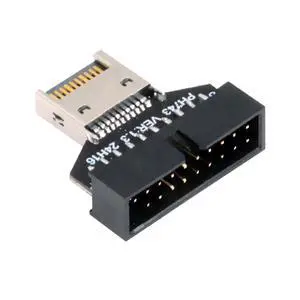 20Gbps USB 3.1 Type-E IDC Socket Front Panel Header to 20Pin USB 3.0 Header Extension Adapter for Desktop Motherboard 20Gbps USB 3.1 Type-E IDC Socket Front Panel Header to 20Pin USB 3.0 Header Extension Adapter for Desktop Motherboard