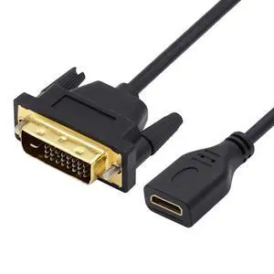 UHD 4K DVI 24+1 to Mini HDMI 1.4 Type C Male to Female Extension Cable for HDTV Graphics Card Computer UHD 4K DVI 24+1 to Mini HDMI 1.4 Type C Male to Female Extension Cable for HDTV Graphics Card Computer