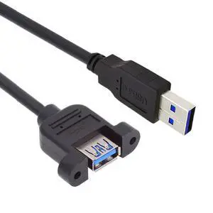 5Gbps USB 3.0 Male to Female Type-A Panel Type Header Cable Connector with Screws 30cm 5Gbps USB 3.0 Male to Female Type-A Panel Type Header Cable Connector with Screws 30cm