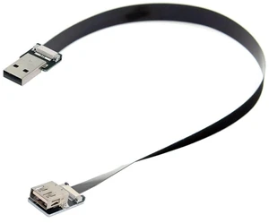 USB 2.0 Type-A Male to Female Extension Data Flat Slim FPC Cable for FPV & Disk & Scanner & Printer 200CM USB 2.0 Type-A Male to Female Extension Data Flat Slim FPC Cable for FPV & Disk & Scanner & Printer 200CM