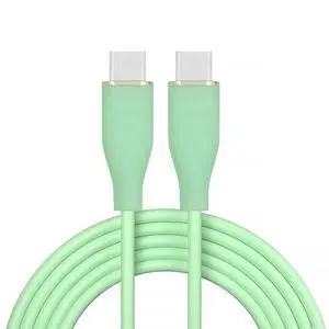 USB-C Type-C 65W Male to Male 480Mbps Cable Ultra Soft High Flex Hyper Super Flexible Cord Green 2M USB-C Type-C 65W Male to Male 480Mbps Cable Ultra Soft High Flex Hyper Super Flexible Cord Green 2M