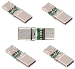 5pcs/lot 480Mbps 5Pin Female Connector Micro USB 2.0 to USB Type-C Male Power Data PCBA Adapter for Tablet Phone Laptop 5pcs/lot 480Mbps 5Pin Female Connector Micro USB 2.0 to USB Type-C Male Power Data PCBA Adapter for Tablet Phone Laptop