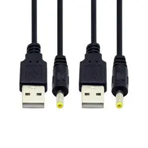 2pcs/lot 150cm 24AWG USB 2.0 Male Type-A to 5V DC 4.0x1.7mm DC Power Round Plug Cable 2pcs/lot 150cm 24AWG USB 2.0 Male Type-A to 5V DC 4.0x1.7mm DC Power Round Plug Cable