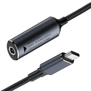 PD9V 5V 20V7A DC Jack 4.5X3.0mm Input to USB-C Type-C Power 140W Charge Cable for Laptop Phone 18cm PD9V 5V 20V7A DC Jack 4.5X3.0mm Input to USB-C Type-C Power 140W Charge Cable for Laptop Phone 18cm