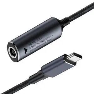 PD9V 5V 20V7A DC Jack 7.9x5.4mm Input to USB-C Type-C Power 140W Charge Cable for Laptop Phone 18cm PD9V 5V 20V7A DC Jack 7.9x5.4mm Input to USB-C Type-C Power 140W Charge Cable for Laptop Phone 18cm