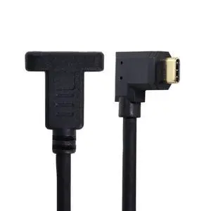 90 Degree Left & Right Angled USB-C USB 3.1 Type C Male to Female Extension Data Cable 30cm 90 Degree Left & Right Angled USB-C USB 3.1 Type C Male to Female Extension Data Cable 30cm