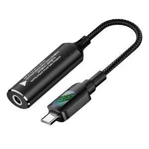 DC 4.5x3.0mm Input to USB-C Output Cable with Smart LED Display Power Display Supports PD 20V/7A Fast Charging for Laptops Phones and Tablets DC 4.5x3.0mm Input to USB-C Output Cable with Smart LED Display Power Display Supports PD 20V/7A Fast Charging for Laptops Phones and Tablets