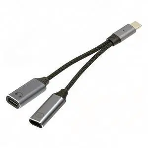 USB-C to 100W PD Power +8P Female Audio DAC AUX Music 16bit 48kHz Cable for Laptop Tablet Phone USB-C to 100W PD Power +8P Female Audio DAC AUX Music 16bit 48kHz Cable for Laptop Tablet Phone