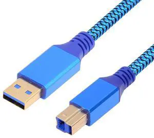 5Gbps USB 3.0 Type-A Male to USB3.0 Type-B Male Extension Cable for Disk SSD Camera Data Blue 30cm 5Gbps USB 3.0 Type-A Male to USB3.0 Type-B Male Extension Cable for Disk SSD Camera Data Blue 30cm
