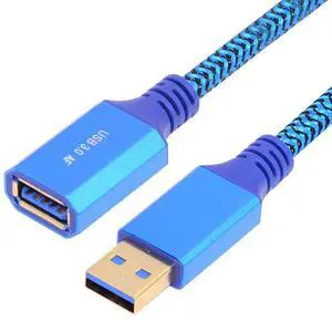 5Gbps USB 3.0 Type-A Male to USB3.0 A Female Cable Extension Sleeve for Disk SSD Camera Data Blue 60cm 5Gbps USB 3.0 Type-A Male to USB3.0 A Female Cable Extension Sleeve for Disk SSD Camera Data Blue 60cm
