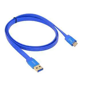 10Gbps USB 3.0 Ultra Flat Slim Type-A Male to USB-C Type-C Male Data Cable Blue for Disk SSD Camera Laptop Computer 100CM 10Gbps USB 3.0 Ultra Flat Slim Type-A Male to USB-C Type-C Male Data Cable Blue for Disk SSD Camera Laptop Computer 100CM
