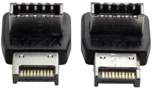 2pcs Overmold USB 3.1 Front Panel Header Male to Female Type-E Motherboard Extension Data Adapter 2pcs Overmold USB 3.1 Front Panel Header Male to Female Type-E Motherboard Extension Data Adapter