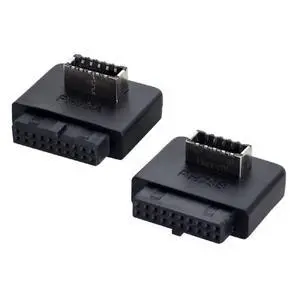 2pcs USB 3.1 Front Panel Socket Key-A Type-E to USB 3.0 20Pin Header Male Extension Adapter for Motherboard 2pcs USB 3.1 Front Panel Socket Key-A Type-E to USB 3.0 20Pin Header Male Extension Adapter for Motherboard