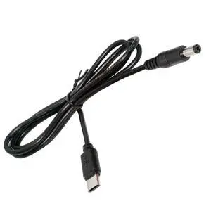 USB-C 5.1K Resistor Type C Input to 5V DC 5.5 * 2.1mm Output Power Charge Cable 100cm for DC5V Desk Lamp Fan Camera USB-C 5.1K Resistor Type C Input to 5V DC 5.5 * 2.1mm Output Power Charge Cable 100cm for DC5V Desk Lamp Fan Camera