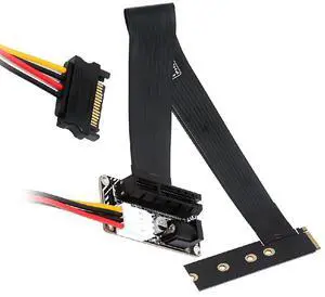 M.2 M-Key NGFF NVMe Right Angled Type 90 Degree to Up Angled PCI-E X1 X4 X8 X16 Socket Cable Graphics Card Extension Adapter PCI-Express M.2 M-Key NGFF NVMe Right Angled Type 90 Degree to Up Angled PCI-E X1 X4 X8 X16 Socket Cable Graphics Card Extension Adapter PCI-Express