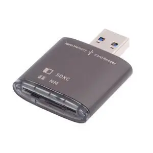 5Gbps USB 3.0 to Memory Card NM Nano & SD Card Reader Writer for Mate Seial Phone & Camera & Laptop 5Gbps USB 3.0 to Memory Card NM Nano & SD Card Reader Writer for Mate Seial Phone & Camera & Laptop