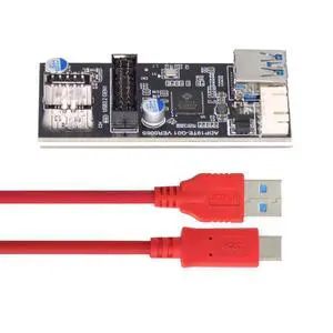 5Gbps Dual Ports Type-C USB-C & 19/20Pin Header to USB 3.0 20Pin & Type-E Female PCBA Type Adapter Splitter HUB 5Gbps Dual Ports Type-C USB-C & 19/20Pin Header to USB 3.0 20Pin & Type-E Female PCBA Type Adapter Splitter HUB