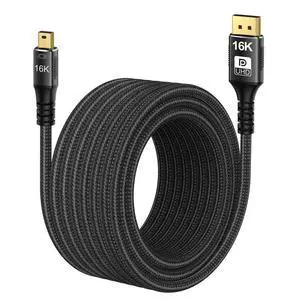 16K 60hz Ultra UHD Mini-DP 2.1 to DP 1.4 8K 120hz Cable Compatible FreeSync G-Sync Gaming Monitor 4090 7900 2M 16K 60hz Ultra UHD Mini-DP 2.1 to DP 1.4 8K 120hz Cable Compatible FreeSync G-Sync Gaming Monitor 4090 7900 2M