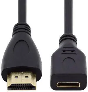 Mini HDMI Type-C Socket Female to HDMI Type-A Male Adapter Extension Cable for Camera HDTV 4K 1080P 15cm Mini HDMI Type-C Socket Female to HDMI Type-A Male Adapter Extension Cable for Camera HDTV 4K 1080P 15cm