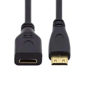 Mini HDMI Type-C Socket Female to Mini HDMI Male Adapter Extension Cable for Camera HDTV 4K 1080P 15cm Mini HDMI Type-C Socket Female to Mini HDMI Male Adapter Extension Cable for Camera HDTV 4K 1080P 15cm