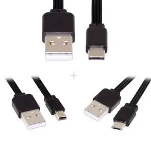 3pcs/lot USB 2.0 Type-A to Mini Micro USB Type-C Male Data Flat Slim FPC Cable for FPV & Disk & Phone 13cm 3pcs/lot USB 2.0 Type-A to Mini Micro USB Type-C Male Data Flat Slim FPC Cable for FPV & Disk & Phone 13cm