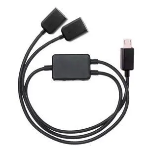Micro USB to Dual Ports Micro USB Female Hub Cable for Laptop PC & Mouse & Flash Disk Micro USB to Dual Ports Micro USB Female Hub Cable for Laptop PC & Mouse & Flash Disk