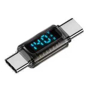 USB C Digital Display Adapter, USB 4.0 Type C Male to Male 40Gbps 8K@60Hz Data Transfer PD 140W Fast Charging Power Meter Tester Converter Adapter USB C Digital Display Adapter, USB 4.0 Type C Male to Male 40Gbps 8K@60Hz Data Transfer PD 140W Fast Charging Power Meter Tester Converter Adapter