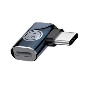 USB C to 8P Converter USB C PD 27W Power 480Mbps Data 90 Degree Right Angled Adapter Compatible with Phone & Andtoid & Tablet USB C to 8P Converter USB C PD 27W Power 480Mbps Data 90 Degree Right Angled Adapter Compatible with Phone & Andtoid & Tablet