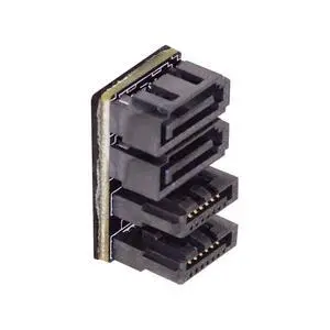 Dual SATA 7Pin Male to 7Pin Female 360 Degree Angled Expansion Adapter Low Profile for Desktops SSD HDD Mainboard Motherboard Dual SATA 7Pin Male to 7Pin Female 360 Degree Angled Expansion Adapter Low Profile for Desktops SSD HDD Mainboard Motherboard