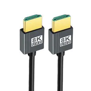HDMI 2.1 Cable,HDMI Male to Male 8K@60Hz 4K@120Hz 48Gbps Ultra High-Speed Flexibility Gold-Plated Cable 2.0M for TV, Monitor, Computer HDMI 2.1 Cable,HDMI Male to Male 8K@60Hz 4K@120Hz 48Gbps Ultra High-Speed Flexibility Gold-Plated Cable 2.0M for TV, Monitor, Computer