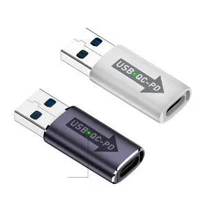 USB 3.0 QC Power to PD USB C Device 5Gbps Data Power Adapter for Laptop Tablet Phone 2Pcs/Set USB 3.0 QC Power to PD USB C Device 5Gbps Data Power Adapter for Laptop Tablet Phone 2Pcs/Set