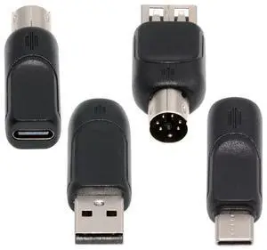 4 Pack PS/2 to USB Adapter,USB A/USB C to PS/2 Converter Adapter for Mouse and Kehyboard 4 Pack PS/2 to USB Adapter,USB A/USB C to PS/2 Converter Adapter for Mouse and Kehyboard