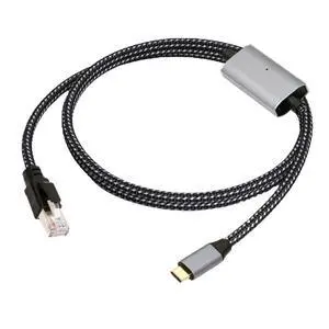 USB C to Ethernet Cable, USB 3.1 Type C to CAT7 RJ45 1000Mbps Gigabit LAN Network Nylon Braided Cable 1.2M with AX88179 Chipset USB C to Ethernet Cable, USB 3.1 Type C to CAT7 RJ45 1000Mbps Gigabit LAN Network Nylon Braided Cable 1.2M with AX88179 Chipset
