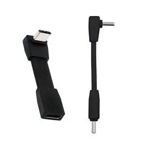 2 Pack USB C Short Flat Cable,USB 4.0 Type C Male to Male/Female 90 Degree Angled 8K@60Hz 80Gbps Data Transfer,PD 240W Fast Charge Data Extension Cable 2.01/2.64 Inch Black 2 Pack USB C Short Flat Cable,USB 4.0 Type C Male to Male/Female 90 Degree Angled 8K@60Hz 80Gbps Data Transfer,PD 240W Fast Charge Data Extension Cable 2.01/2.64 Inch Black