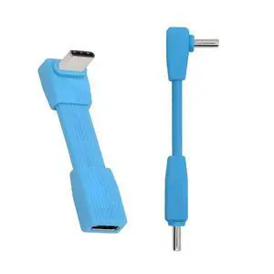 2 Pack USB C Short Flat Cable,USB 4.0 Type C Male to Male/Female 90 Degree Angled 8K@60Hz 80Gbps Data Transfer,PD 240W Fast Charge Data Extension Cable 2.01/2.64 Inch Blue 2 Pack USB C Short Flat Cable,USB 4.0 Type C Male to Male/Female 90 Degree Angled 8K@60Hz 80Gbps Data Transfer,PD 240W Fast Charge Data Extension Cable 2.01/2.64 Inch Blue
