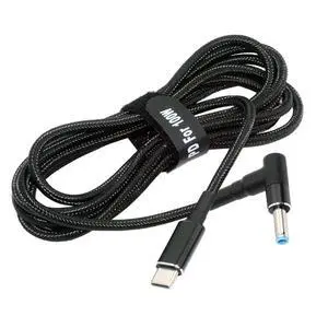 Laptop Power Cable,USB C to DC HP4.5x3.0MM PD 100W Fast Charging Nylon Braided Cable Compatible PD 65W 5.91FT/1.8M Laptop Power Cable,USB C to DC HP4.5x3.0MM PD 100W Fast Charging Nylon Braided Cable Compatible PD 65W 5.91FT/1.8M
