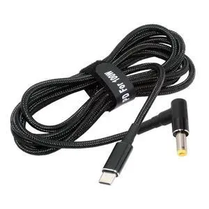 Laptop Power Cable,USB C to DC 5.5x2.5MM PD 100W Fast Charging Nylon Braided Cable Compatible PD 65W 5.91FT/1.8M Laptop Power Cable,USB C to DC 5.5x2.5MM PD 100W Fast Charging Nylon Braided Cable Compatible PD 65W 5.91FT/1.8M