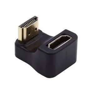 HDMI Male to HDMI Female 8K@60Hz 4K@120Hz 180 Degree Down Angled Extension Adapter Converter Connector HDMI Male to HDMI Female 8K@60Hz 4K@120Hz 180 Degree Down Angled Extension Adapter Converter Connector