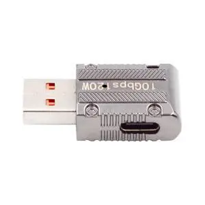 USB C to USB 3.0 Data 10Gbps Power 120W Connector Adapter Mecha Cyberpunk Style 90 Degree Right Angled Slim Type USB C to USB 3.0 Data 10Gbps Power 120W Connector Adapter Mecha Cyberpunk Style 90 Degree Right Angled Slim Type