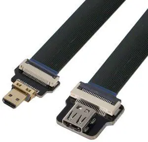 CYFPV Micro HDMI Male to Female Extension FPC Flat Cable 1080P for FPV HDTV Multicopter Aerial Photography 0.5M CYFPV Micro HDMI Male to Female Extension FPC Flat Cable 1080P for FPV HDTV Multicopter Aerial Photography 0.5M