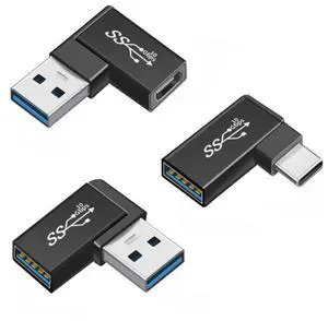 3 Pack USB 3.0 Adapter,USB A to USB A/USBC 90 Degree Angled OTG Converter Support External Devices, Data Transfer and Charging 3 Pack USB 3.0 Adapter,USB A to USB A/USBC 90 Degree Angled OTG Converter Support External Devices, Data Transfer and Charging