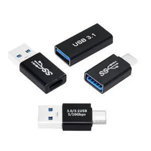 4 Pack USB 3.0/3.1 Connector USB 3.0 to USB C 10Gbps OTG Data Charge Converter Adapter 4 Pack USB 3.0/3.1 Connector USB 3.0 to USB C 10Gbps OTG Data Charge Converter Adapter