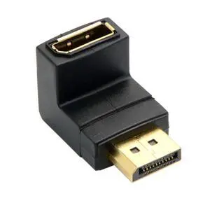 Up Angled 90 Degree DP DisplayPort Male to Female Extension Adapter 4K 60hz Up Angled 90 Degree DP DisplayPort Male to Female Extension Adapter 4K 60hz