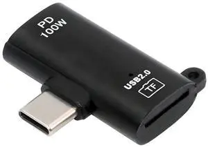 USB C Micro SD Card Reader,2 in 1 USB C to Micro SD Adapter with PD100W Fast Charging Port for TF Micro SDHC SDXC USB C Micro SD Card Reader,2 in 1 USB C to Micro SD Adapter with PD100W Fast Charging Port for TF Micro SDHC SDXC