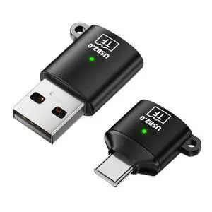 2 Pack USB Micro SD Card Reader, USB 2.0 Type-A/C to Micro SD Adapter for TF Micro SDHC SDXC 2 Pack USB Micro SD Card Reader, USB 2.0 Type-A/C to Micro SD Adapter for TF Micro SDHC SDXC
