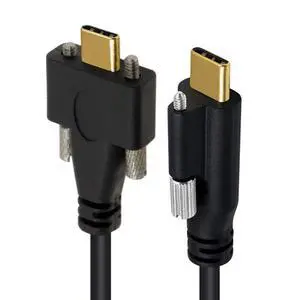 3.28FT USB C to C Cable,USB C Male to Male Extension Cable Supports 4K@60Hz 10Gbps Data Transmission and PD65W Fast Charging with Screw Spacing of 6.8/15.0 mm 3.28FT USB C to C Cable,USB C Male to Male Extension Cable Supports 4K@60Hz 10Gbps Data Transmission and PD65W Fast Charging with Screw Spacing of 6.8/15.0 mm