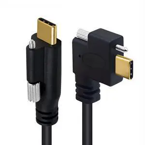 3.28FT USB C to C Cable,USB C 90 Degree Right Angled Extension Cable Supports 4K@60Hz 10Gbps Data Transmission and PD65W Fast Charging with Screw Spacing of 6.8/7.5 mm 3.28FT USB C to C Cable,USB C 90 Degree Right Angled Extension Cable Supports 4K@60Hz 10Gbps Data Transmission and PD65W Fast Charging with Screw Spacing of 6.8/7.5 mm