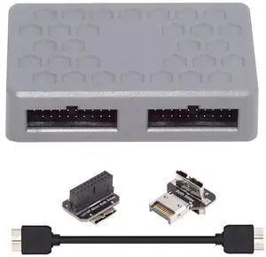 Micro B 1 to 2 USB 3.0 19Pin Front Panel Header Port Multiplier Hub Adapter with USB 3.0 19Pin/USB 3.1 Type E to Micro B Adapter Micro B 1 to 2 USB 3.0 19Pin Front Panel Header Port Multiplier Hub Adapter with USB 3.0 19Pin/USB 3.1 Type E to Micro B Adapter