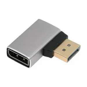 8K DisplayPort 1.4 Adapter, DisplayPort Male to Female 8K@60Hz 32.4Gbps High Speed Gold Plated 90 Degree Right Angled Extension Adapter 8K DisplayPort 1.4 Adapter, DisplayPort Male to Female 8K@60Hz 32.4Gbps High Speed Gold Plated 90 Degree Right Angled Extension Adapter